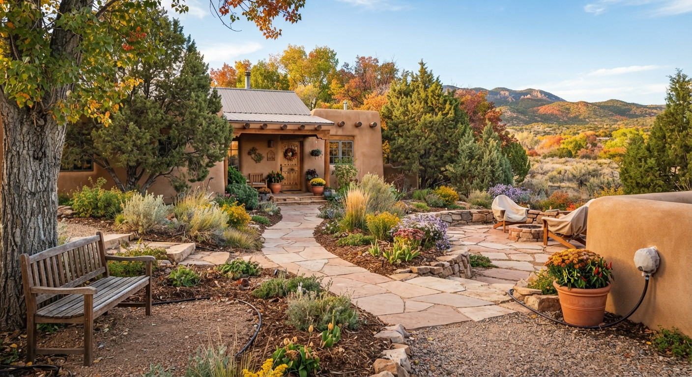 Autumn Guide: October Tips for Landscape, Irrigation, and Hardscape in Santa Fe and Surrounding New Mexico