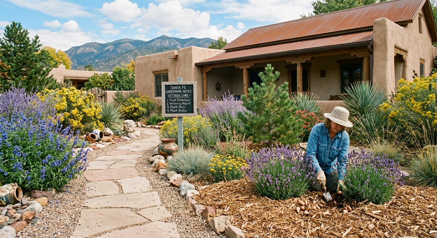 🌿 Santa Fe Gardening Tasks for This Monday: Preparing Your Garden for the High Desert Freeze
