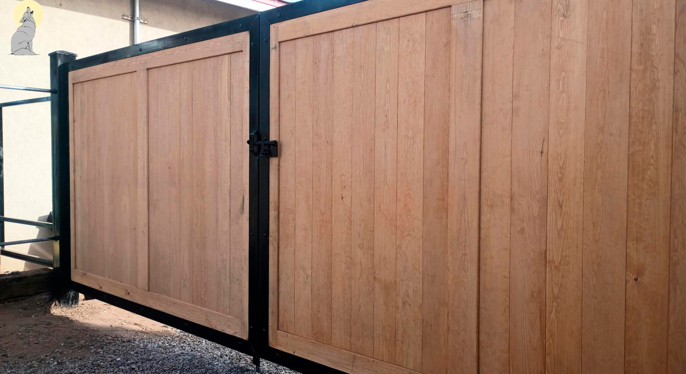 Custom Metal and Wood Perimeter Gates