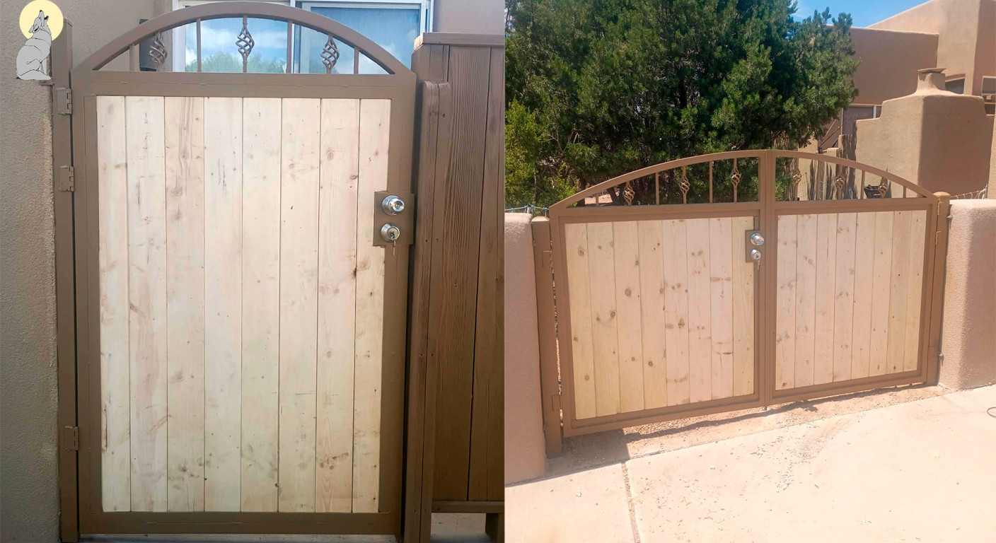 Custom Metal and Wood Perimeter Gates