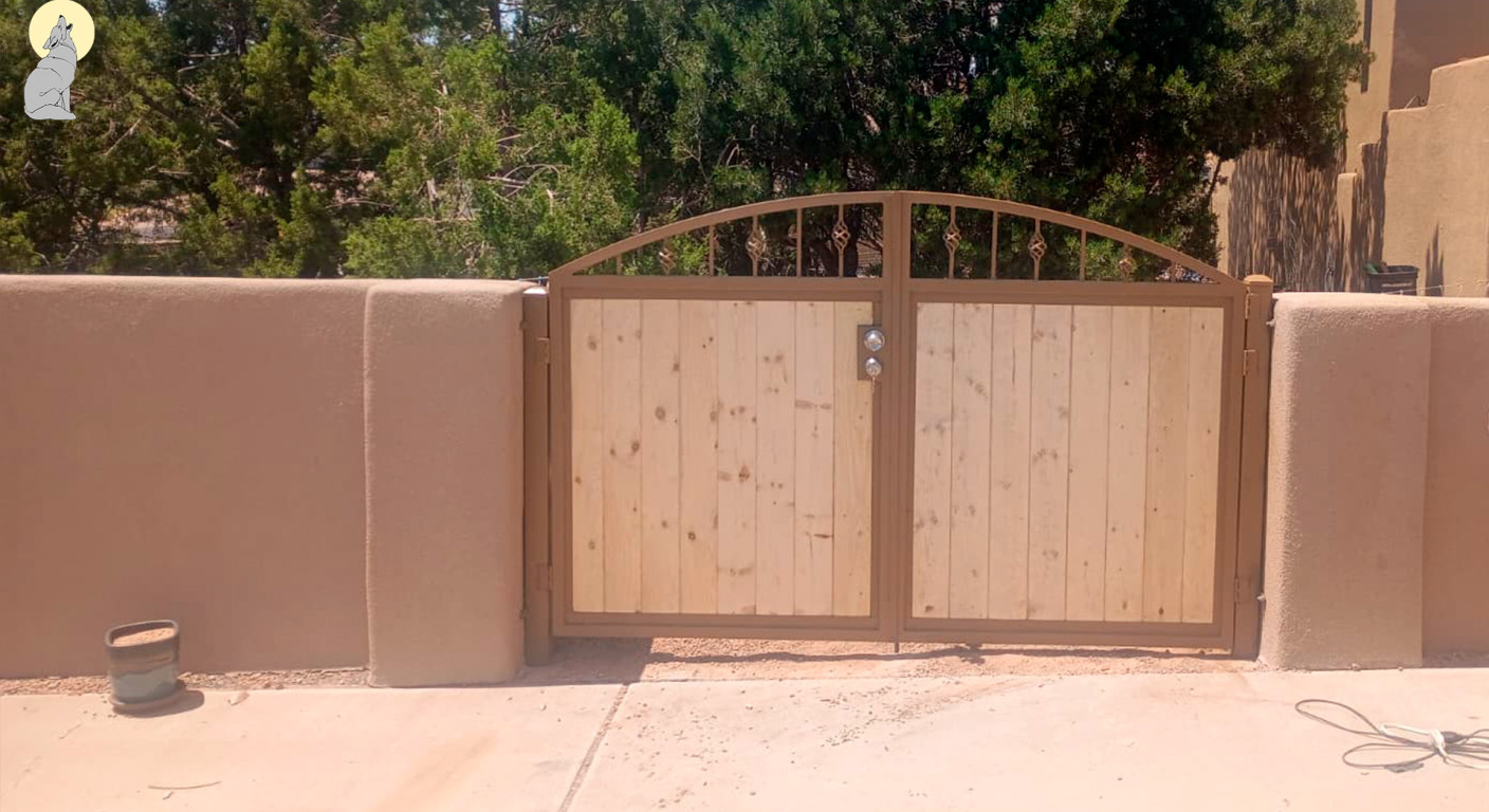 Custom Metal and Wood Perimeter Gates